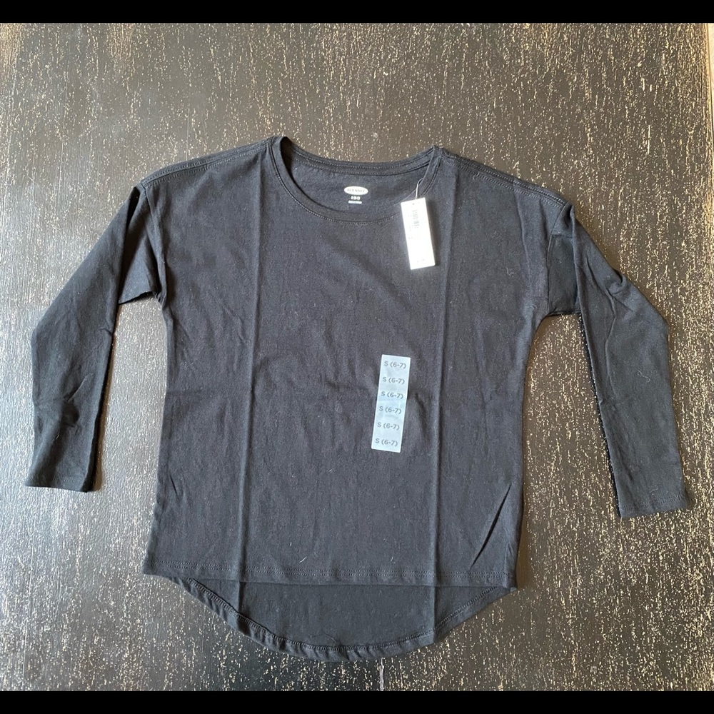 Old Navy Black Long Sleeve Tee